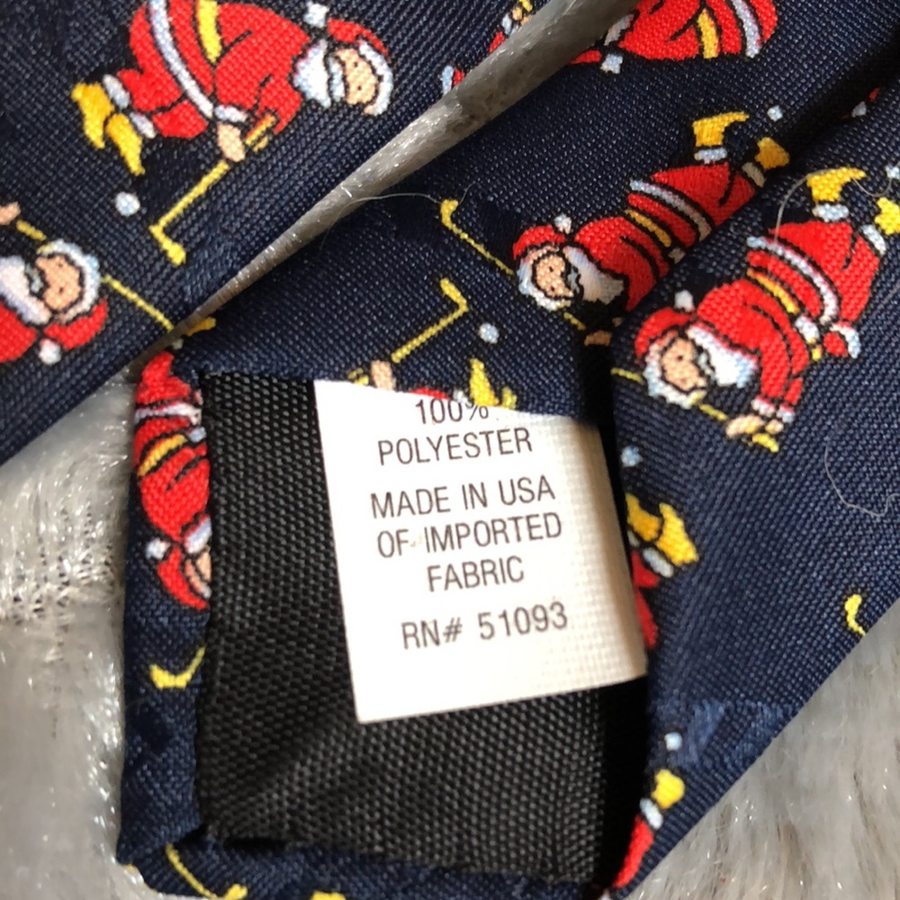 Special Ties Golfing Santa Vintage Hallmark - Picture 6 of 7